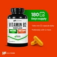 thumbnail image 5 of HealthFare Vitamin B2 Riboflavin 400mg | 180 Veg Capsules | Extra Strength | Non-GMO | Gluten-Free | Made in USA, 5 of 8