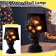 thumbnail image 5 of Bewildely Lámpara de resina con forma de calavera para Halloween, decoración gótica para habitación, linterna de palma con calavera de Iluminación y accesorios, 5 of 6