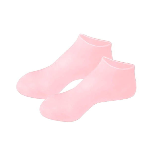 Soft Silicone Gel Socks Toe Socks Protection Foot Moisturizing Foot Care Protector Pink XL