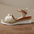 thumbnail image 4 of AXXD Womens Dress Sandals White Wedge Gladiators Summer Mothers Day, 4 of 4