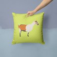 thumbnail image 2 of Carolines Treasures BB7706PW1414 Alpine Goat Green Fabric Decorative Pillow, 14 x 14 in., 2 of 4