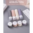 thumbnail image 5 of Travel Bottles for Toiletries 8 Pack, Travel Size Toiletries, Tsa Approved Travel Size Containers 3oz, with Travel Essentials Clear Bag, Leak Proof Silicone Squeezable Creams Jars, 5 of 9
