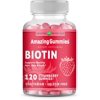 Amazing Formulas Biotin Supplement 10000 mcg 120 Gummies - Strawberry Flavor (Non-GMO, Gluten Free) - Supports Healthy Hair, Skin & Nails - Promotes Cell Rejuvenation