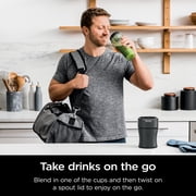 Ninja Nutri-Blender 20-Oz Personal Blender, (2) 20-Oz Dishwasher-Safe To-Go Cups, Smoothie, BN300GY Gray