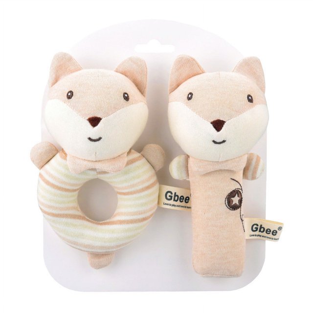 Sonajero de peluche para bebé, juguete educativo para la primera infancia, sonajero redondo, juguete relajante para bebé