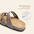 thumbnail image 2 of DREAM PAIRS Women's Casual Slide Sandals Cork Footbed with Adjustable Straps and Arch Support Flats, 2 of 6