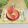 thumbnail image 3 of 4Pcs Spring/Summer Cotton Linen Placemats Kitchen Country Style Placemats 13X19In (4Pcs), 3 of 5