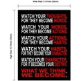 thumbnail image 5 of Watch Your Thoughts Motivational Classroom Poster Modern Canvas Prints Wall Art Paintings Posters Unframed, 5 of 6