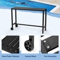 thumbnail image 6 of TPHORK 5 Piece Patio Bar Dining Set,Outdoor 55" Durable Bar Height Table & Cushioned Bar Stools of 4,Metal Bar Table and Chairs Set for Balcony, Backyard, Porch, Poolside, 6 of 7