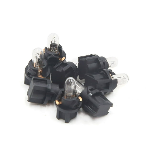 8uds 12V T5 Amarillo Bombilla Interior Vehículo Coche Luz del Tablero de Instrumentos