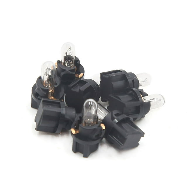 8uds 12V T5 Amarillo Bombilla Interior Vehículo Coche Luz del Tablero de Instrumentos