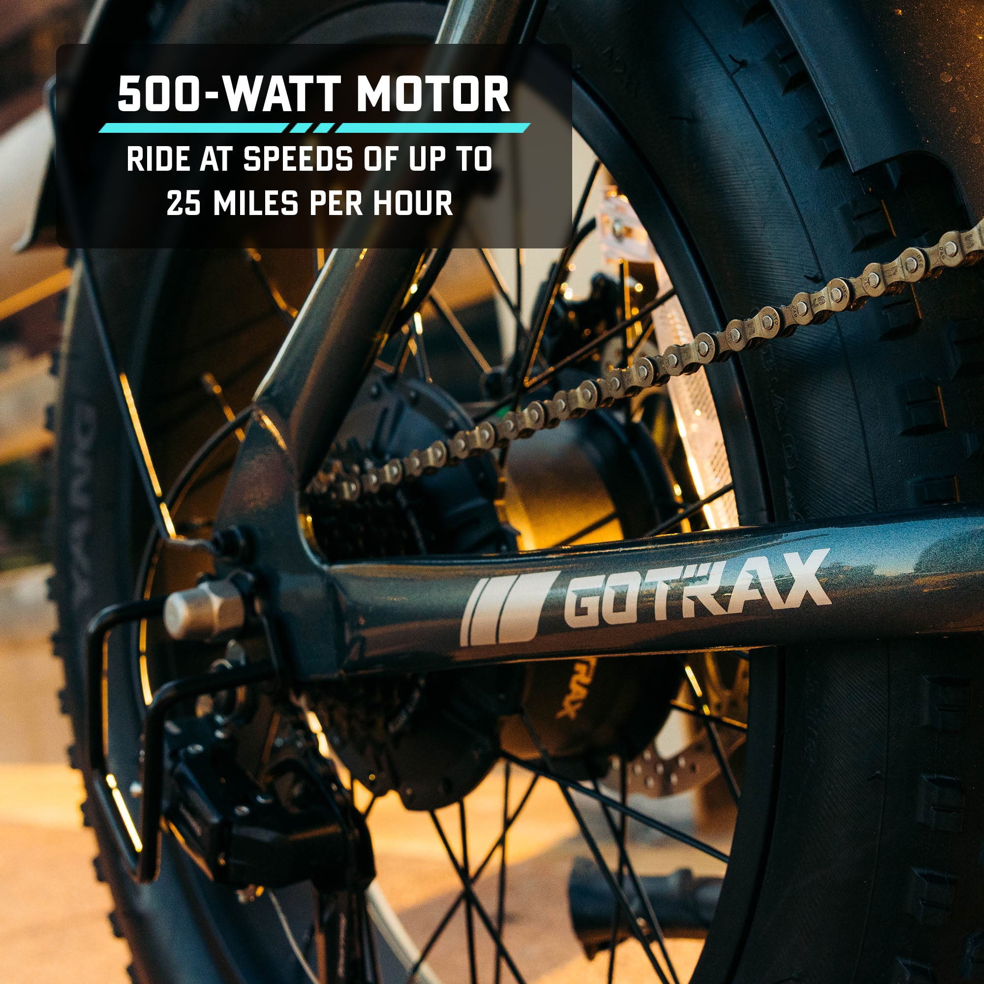 GOTRAX Ranger Electric Bike for Adults,20x4" All-Terrain Fat Tires,50-Mile Range, Hydraulic Brakes,Moto-Style eBike