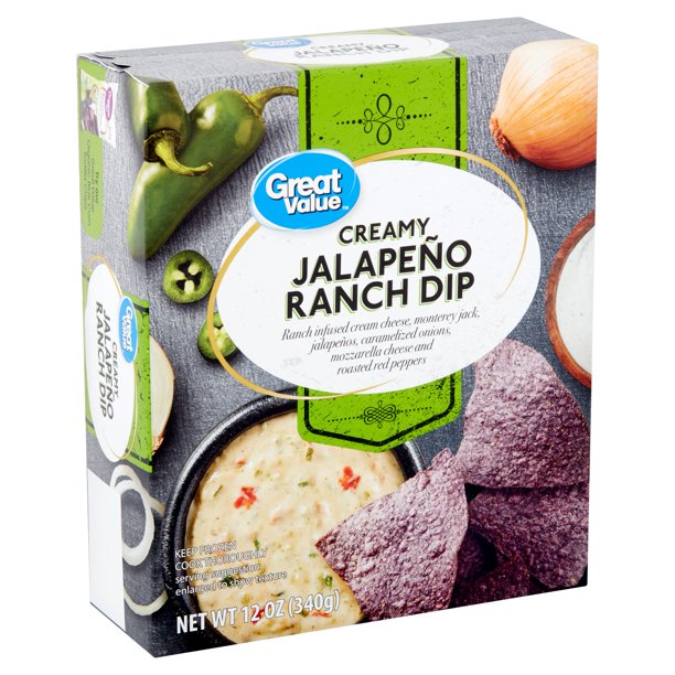 Great Value Creamy Jalapeno Ranch Dip 12 Oz Walmart Com