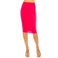 thumbnail image 2 of Women's High Waist Knee Length Pencil Skirt, Techno Crepe Classic Office Style, 2 of 6