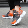 thumbnail image 2 of Zanarzt Big Kid Shoes Boys Shoes Kids Tennis School Sneakers Breathable Running Athletic Shoes Orange,US 11.5, 2 of 8