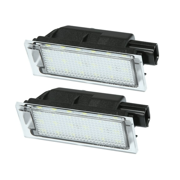 Unique Bargains 1 Pair LED License Plate Light Car Number Lamp Replacement White Light
