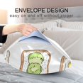 thumbnail image 4 of Yayeee Pillowcase Standard Size Set of 2 Satin Wrinkle Resistant Pillow Case, Toasts Pattern, 4 of 7