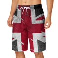 thumbnail image 1 of TSADFHJI Men's Swim Trunks with Compression Liner Mens Summer Plus Size Pants Pocket Drawstring Loose Casual Sports Running Straight Five Points Shorts Beach Pants Xl Red, 1 of 5