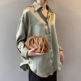thumbnail image 2 of Camisa de seda abotonada a la moda de primavera, blusa Vintage para mujer, Tops de satén para oficina, camisas holgadas elegantes de manga larga para mujer 11355, 2 of 4