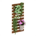 thumbnail image 5 of Furinno Tioman Outdoor Hardwood Lifestyle Hanging Wall Planter in Teak Oil, Set of 2, Natural, 5 of 6