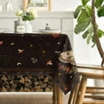 thumbnail image 3 of Butterflies Stars Moon Tablecloth 60×84 Inch Rectangular, Black Gothic Vintage Style Washable Table Cover for Party Dinner Patio Garden Picnic, 3 of 6
