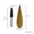 thumbnail image 4 of Professional Guiro Instrument with 1 Scraper Portable Fish Shaped Latin Percussion Instrument Interesting Musical Training Tool Professional Guiros for Beginners Band Accompaniment, 4 of 6