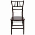 thumbnail image 4 of Mahogany Resin Chiavari Banquet Chair with FREE Vinyl Seat Cushion / Commercial Quality Stackable Resin Chiavari Wedding Chair, 4 of 8