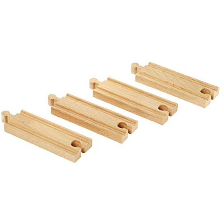 BRIO Wooden Short Straight Tracks 4 Pieces 3334 Walmart
