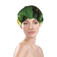 thumbnail image 3 of Kdxio Fresh Avocados Print Shower Cap for Women,Elastic and Reusable,Double Waterproof Layers Bathing Hat, 3 of 9