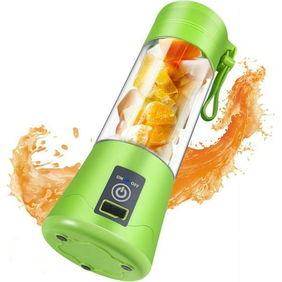 CLEARANCE! 300ML Blend Now Portable Cordless Blender, USB rechargeable, 16 oz. jar with travel lid, aqua
