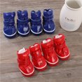 thumbnail image 5 of 4Pcs/Set Waterproof Warm Chihuahua Teddy Wear-resistant Winter For Small Dogs Comfortable Snow Boots Dog Shoes pet shoe Pet Products YELLOW XXL, 5 of 8