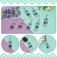 thumbnail image 4 of 24 Pcs Dreamcatcher Charms Handmade Lampwork Bead Alloy Keychain Pendants Woven Net with Feather Pendant Charms DIY, 4 of 6