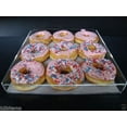 thumbnail image 3 of Displays2buy. 2 CLEAR Acrylic trays Bakery Pastry bread Donut Bagels Cookie CUPCAKE Storage Display, 3 of 7