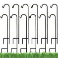 thumbnail image 2 of Ashman 35 Inch Shepherd's Hook Premium Metal Outdoor Plant Hanger (12 Pack), 2 of 10