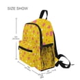 thumbnail image 3 of FORMRS School Backpack with Front Zippered Pocket 12" Student Travel Daypack, Pink White Stars, 3 of 6