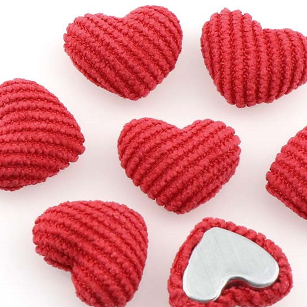 Tiny Red 1/4 Heart Buttons