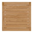thumbnail image 6 of Lounge Coffee Side Table, Square, Brown Natural, Teak Wood, Modern Contemporary, Outdoor Patio Balcony Cafe Bistro Garden Furniture Hotel Hospitality, 6 of 8