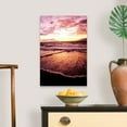 thumbnail image 4 of Great Big Canvas "Hawaii, Maui, Wailea Beach At Sunset, Pink Clouds And Reflections On Water"  by Joe Carini White Peach   Wrapped Canvas Print Wall Artwork, 4 of 7