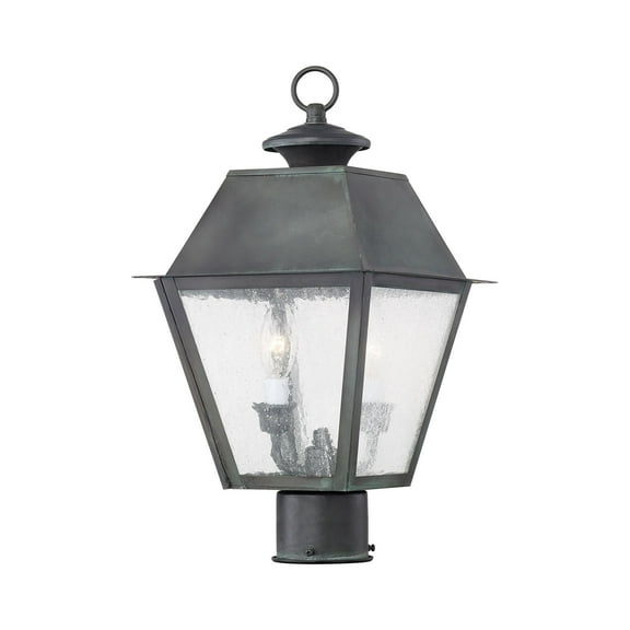 Livex Lighting Mansfield 2 Light Outdoor Post Lantern