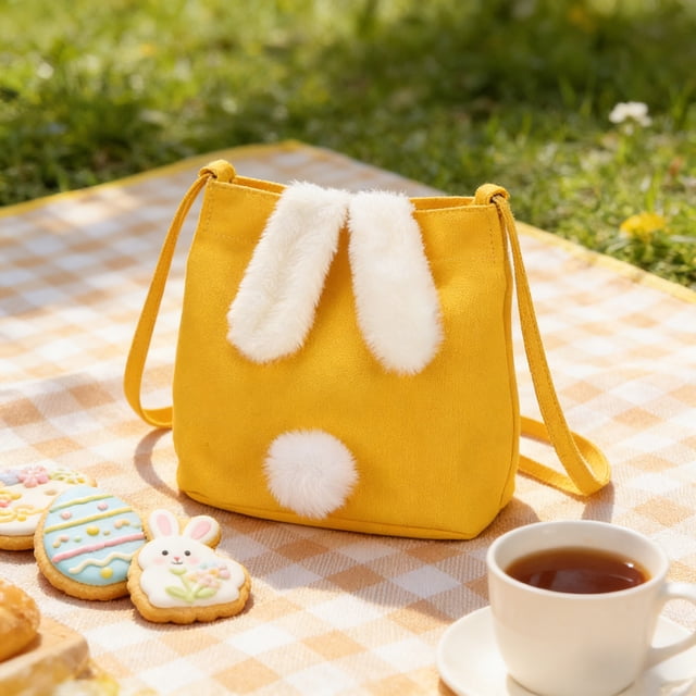 Organizadores de armario y almacenamiento, Organización y almacenamiento, Contenedores de almacenamiento, Bolsa de mano/cesta de conejito de Pascua Bolsa de almacenamiento de regalo decorativa Bolsas