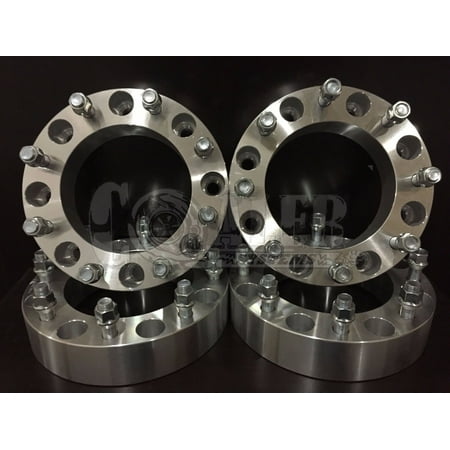 4 X 8x6.5 NEW Wheel Spacers 2" 9/16" studs 8 lug Adapters For Dodge Ford