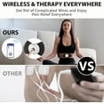 thumbnail image 2 of Wireless TENS & EMS Unit Back Pain Relief Massager - APP Controlled Bluetooth EMS Muscle Stimulator Machine for Back Shoulder Leg Neck Pain Relief (Black), 2 of 9