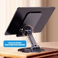 thumbnail image 3 of Dujiujun Mobile Phone Holder Foldable 360 Degree Rotation Anti-slip Base Metal Cell Phone Desk Steady Stand Holder Mobile Phone Accessories, 3 of 8