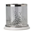 thumbnail image 2 of CC Home Furnishings Large Geometric Round Glass Pillar Candleholder - 9.75", 2 of 2