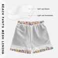 thumbnail image 3 of FORMRS Boys Swim Trunks Quick Dry Mesh Liner Boardshorts Sizes XS-XL, Yellow Wildflower Pattern, 3 of 7