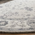 thumbnail image 3 of SAFAVIEH Restoration Vintage Eliot Floral Bordered Area Rug, Ivory/Silver, 6' x 6' Round, 3 of 7