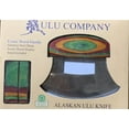 thumbnail image 3 of Multi-Colored Exotic Wood Handled Ulu with Stand, 3 of 4