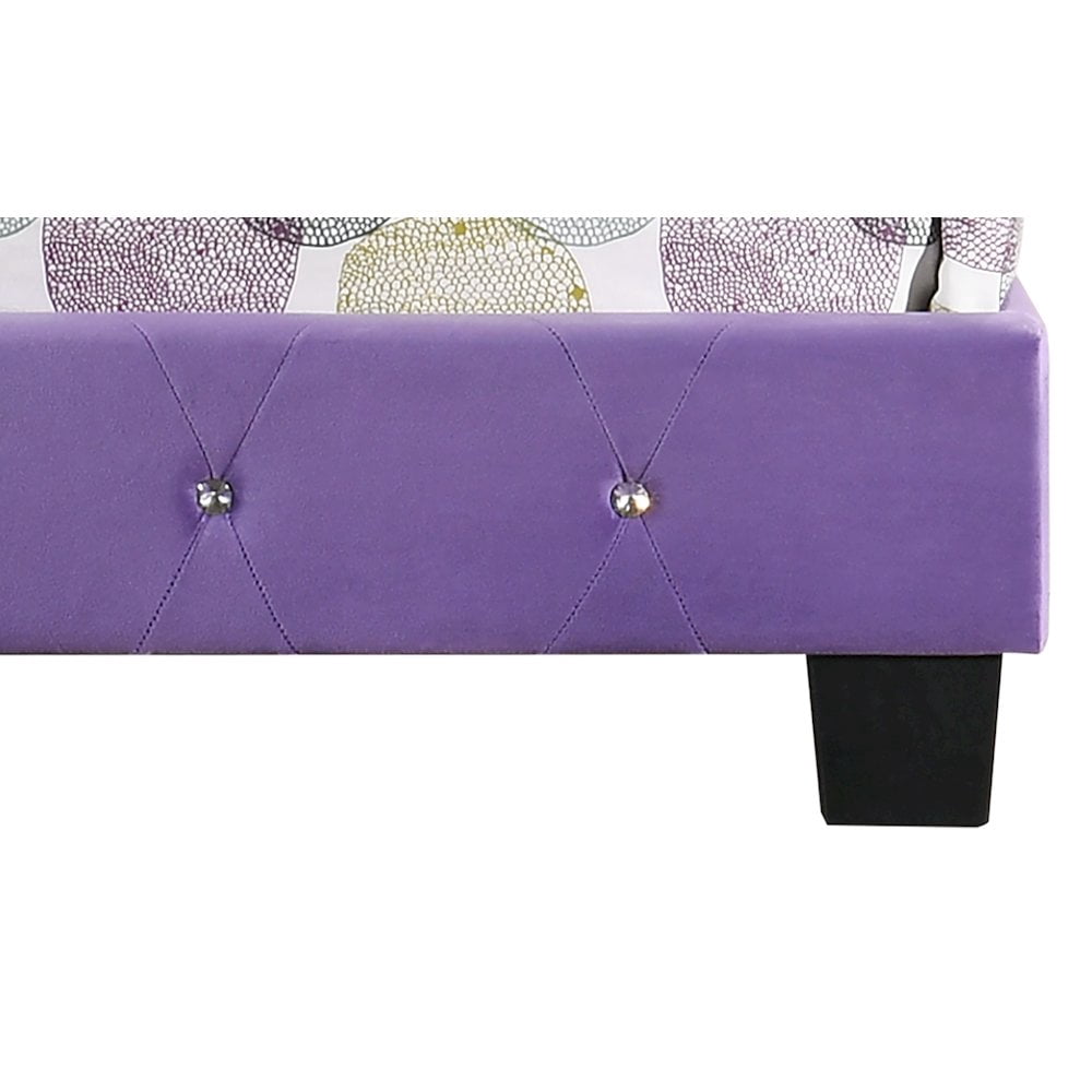 Glory Furniture Suffolk Full Bed in Purple Color