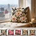 thumbnail image 7 of Tunhigl 18x18in Vintage Floral Bird Pillow Cover Boho Floral Pillowcase for Farmhouse Living Room Sofa Bedroom Decorations, 7 of 7