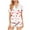 White, variant on ABATAB Valentine's Day Lounge Sets for Women Short Sleeve Shorts Pants Button down Love Heart Print Pajama Sleepwear Outfits